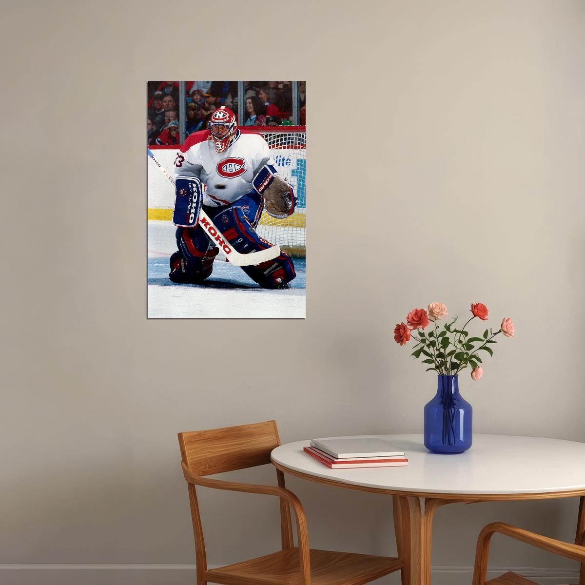 Hockey Patrick Roy Montreal Sports Poster Wall Art Print Home Wall Decor - xonomax