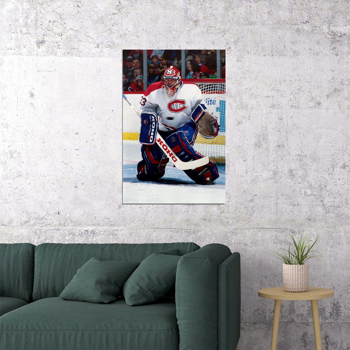 Hockey Patrick Roy Montreal Sports Poster Wall Art Print Home Wall Decor - xonomax