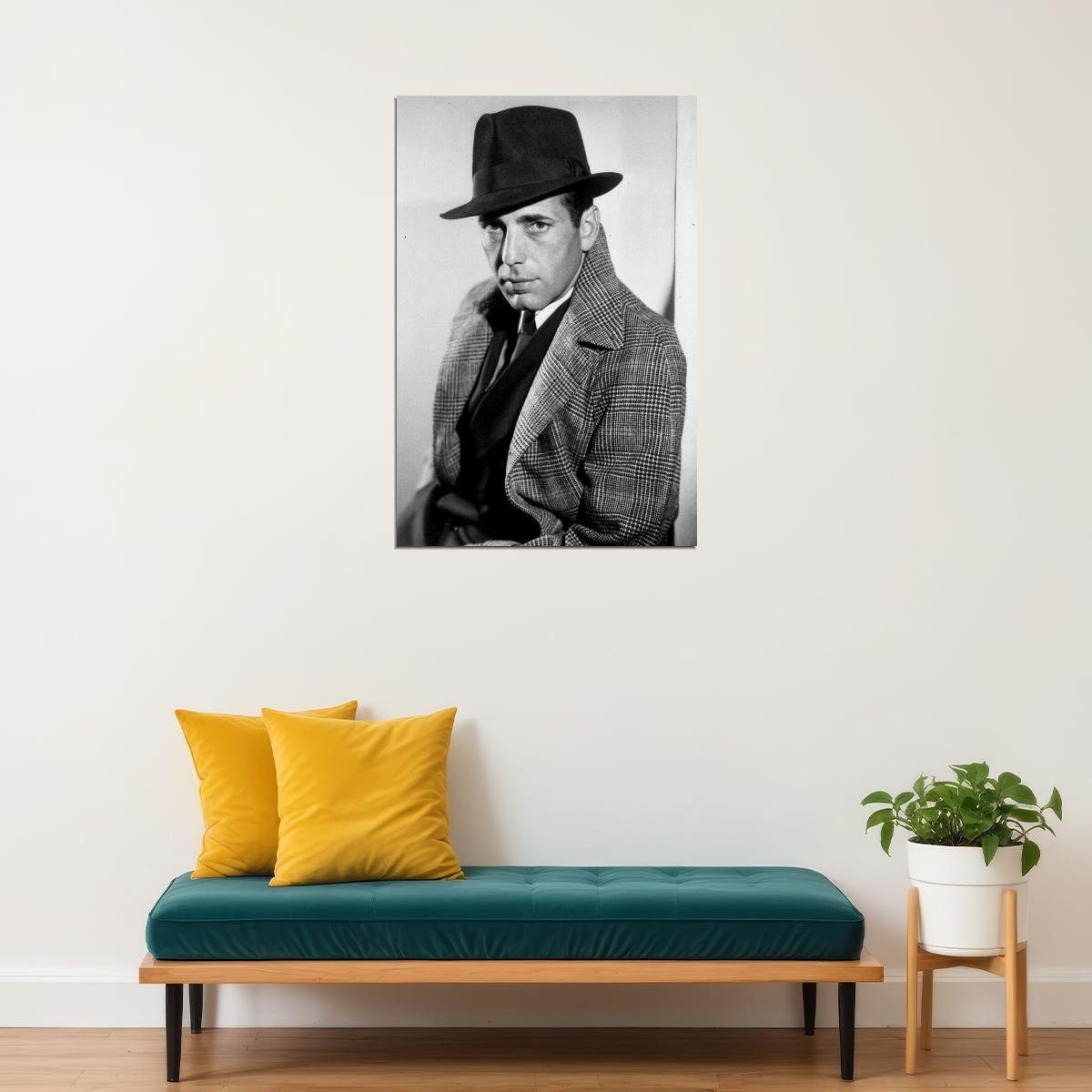 Humphrey Bogart İdealist Adventurer Poster Wall Art Print Home Wall Decor - xonomax