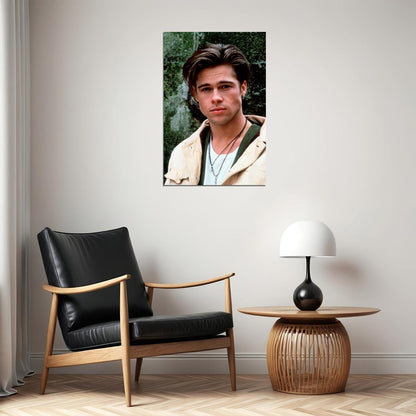 Actor Young Brad Pitt Youth Photo Poster Wall Art Print Home Wall Decor - xonomax
