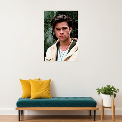 Actor Young Brad Pitt Youth Photo Poster Wall Art Print Home Wall Decor - xonomax