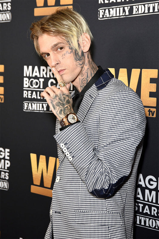 Aaron Carter Blue Hair Music Artist Singer Poster Wall Art Print Home Wall Decor - xonomax