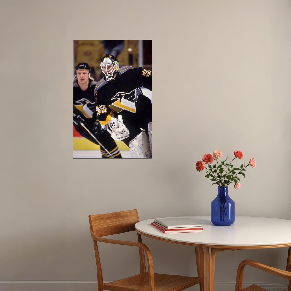 Hockey Tom Barrasso Pittsburg Sports Poster Wall Art Print Home Wall Decor - xonomax