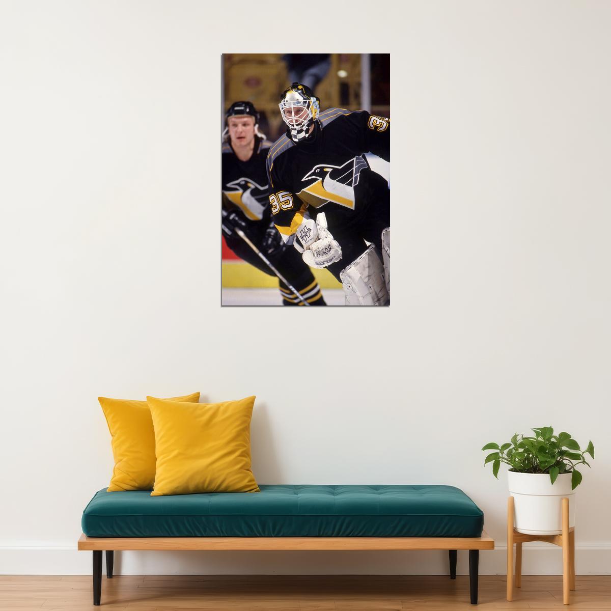 Hockey Tom Barrasso Pittsburg Sports Poster Wall Art Print Home Wall Decor - xonomax