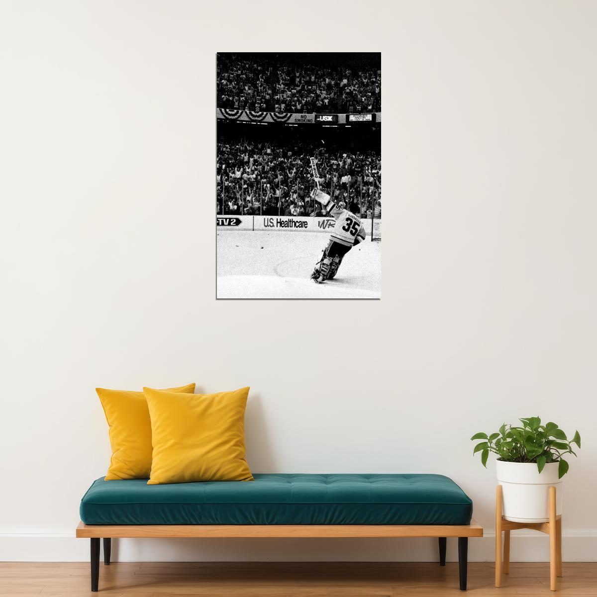 Hockey Tom Barrasso Pittsburg Poster Wall Art Print Home Wall Decor - xonomax