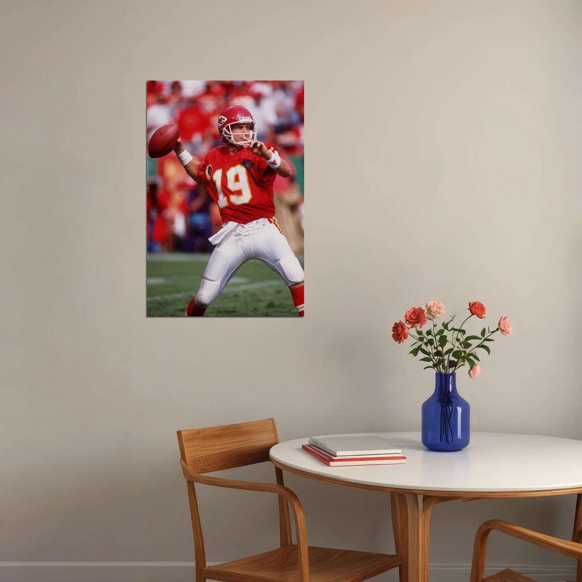 Football Joe Montana Kansas City Poster Wall Art Print Home Wall Decor - xonomax
