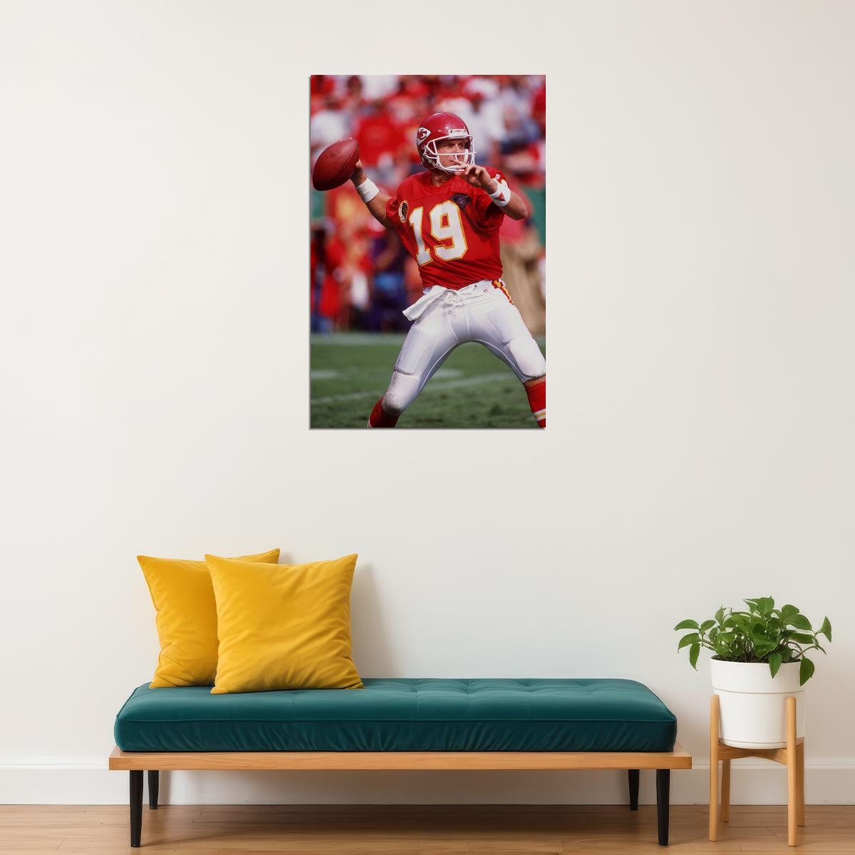 Football Joe Montana Kansas City Poster Wall Art Print Home Wall Decor - xonomax