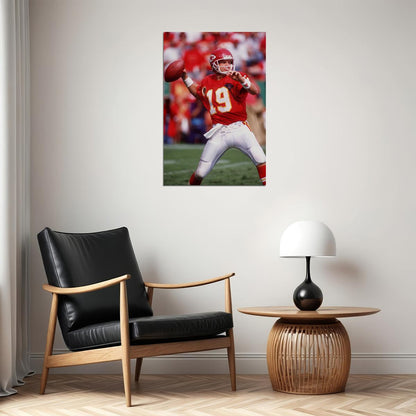 Football Joe Montana Kansas City Poster Wall Art Print Home Wall Decor - xonomax