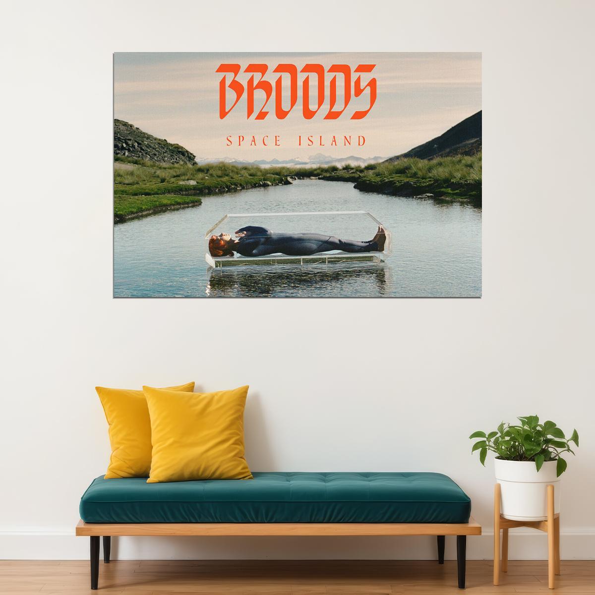 Broods Music Duo Space Island Music Album Poster Wall Art Print Home Wall Decor - xonomax