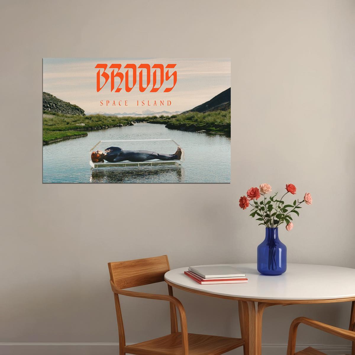 Broods Music Duo Space Island Music Album Poster Wall Art Print Home Wall Decor - xonomax