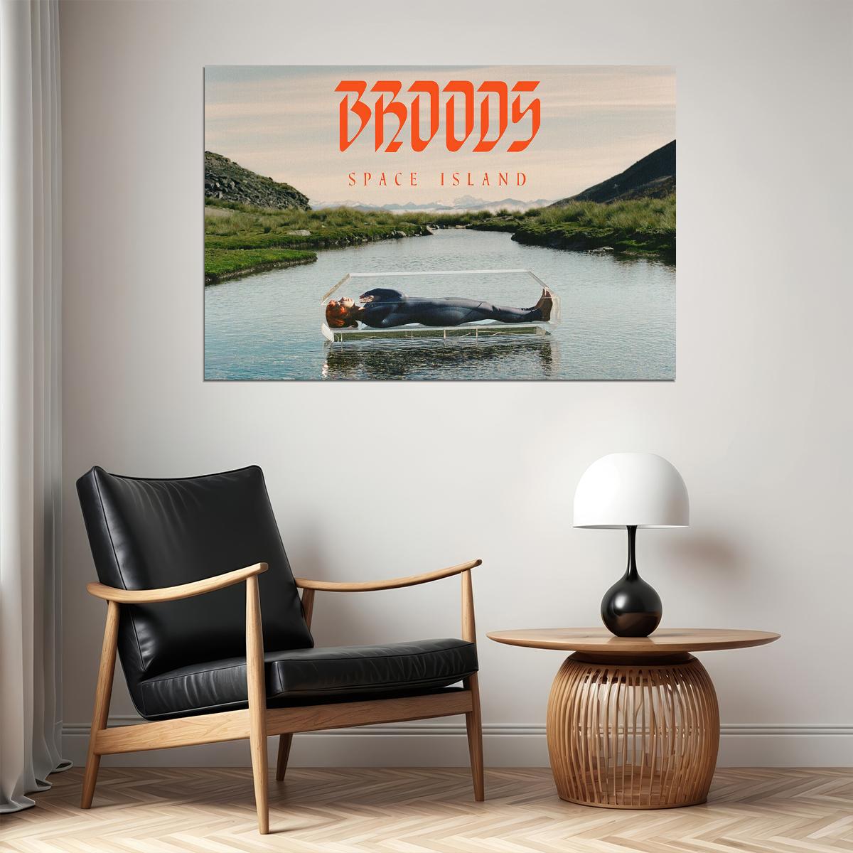 Broods Music Duo Space Island Music Album Poster Wall Art Print Home Wall Decor - xonomax
