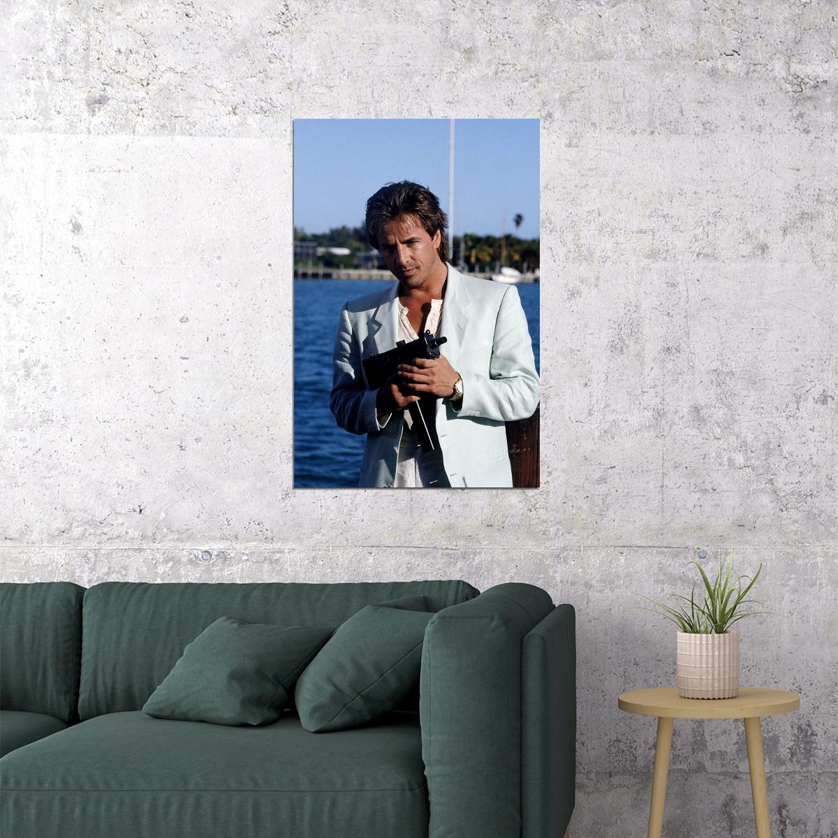Don Johnson Miami Vice Movie Actor Poster Wall Art Print Home Wall Decor - xonomax