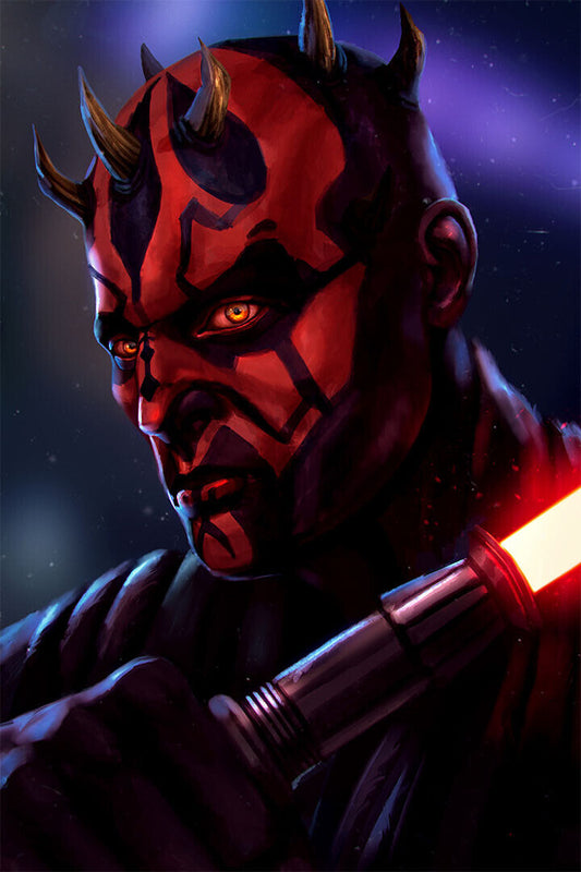 Star Wars Movie Action Darth Maul Poster Wall Art Print Home Wall Decor - xonomax