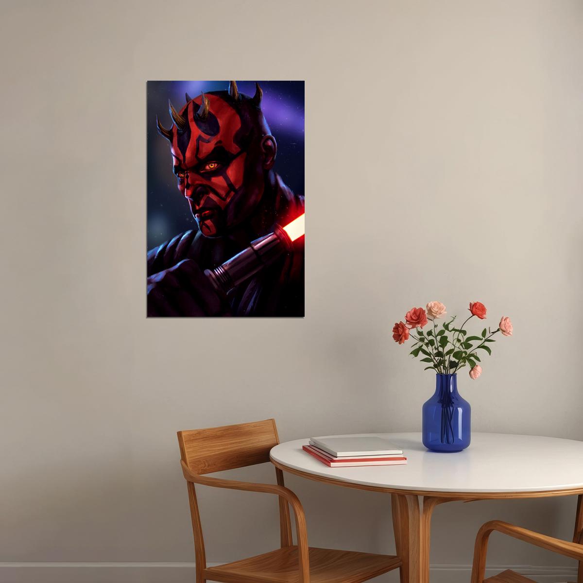 Star Wars Movie Action Darth Maul Poster Wall Art Print Home Wall Decor - xonomax