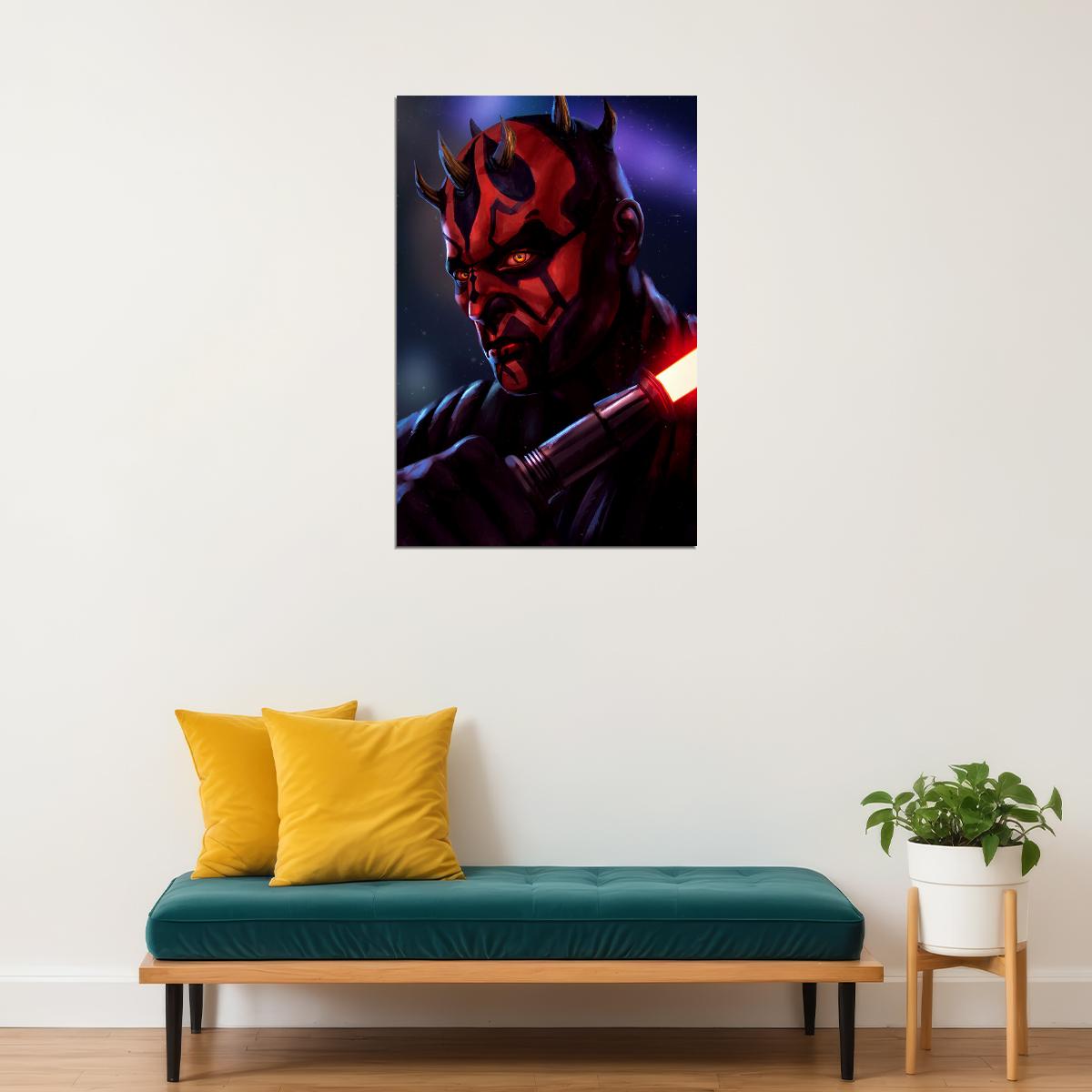 Star Wars Movie Action Darth Maul Poster Wall Art Print Home Wall Decor - xonomax