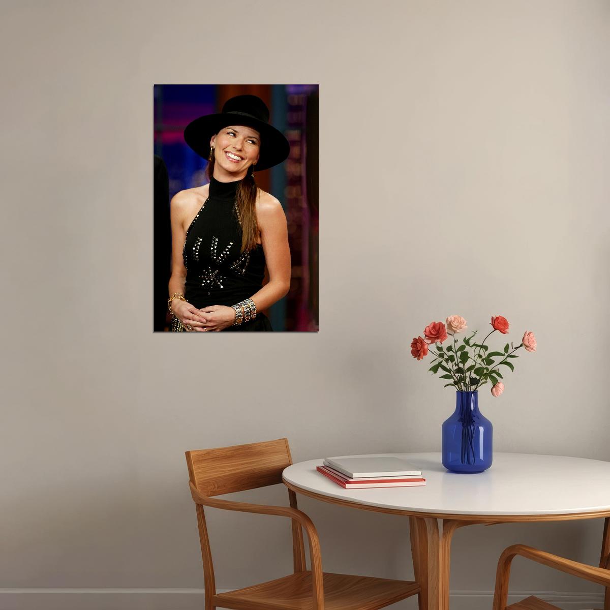 Shania Twain Black Hat Photo Poster Wall Art Print Home Wall Decor - xonomax