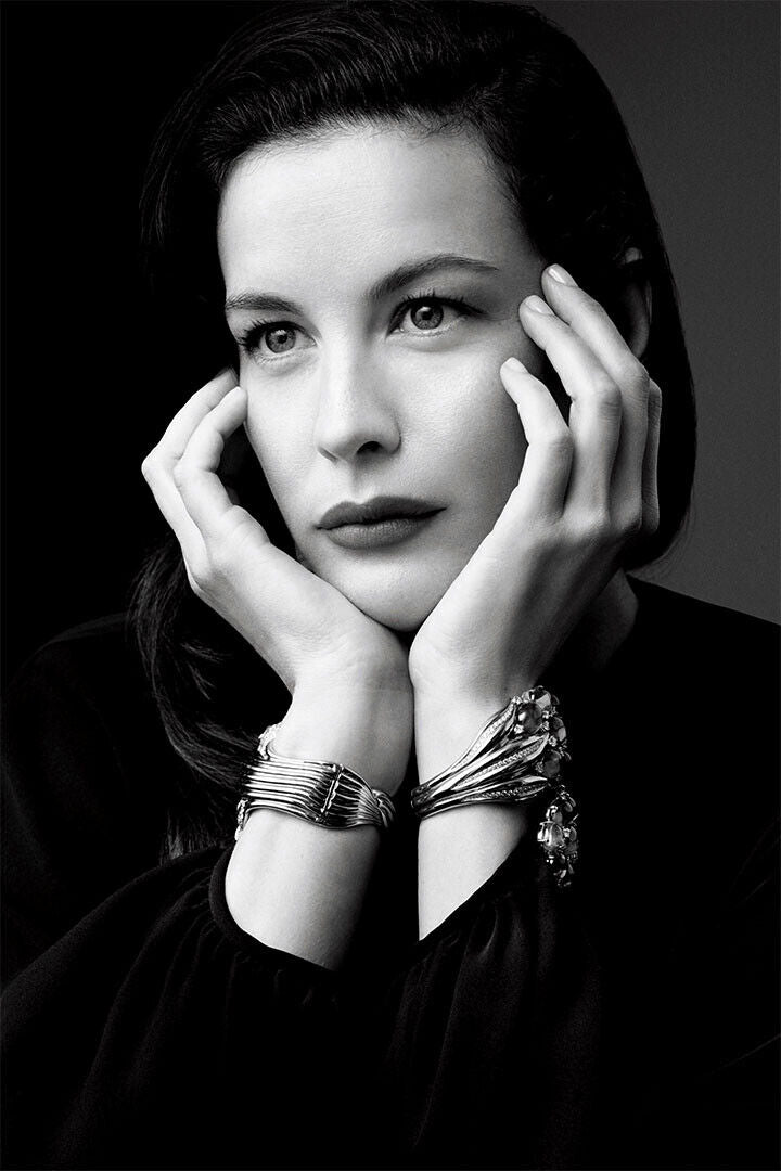 Liv Tyler Sexy Female Model Photo Black And White Poster Wall Art Print Home Wall Decor - xonomax