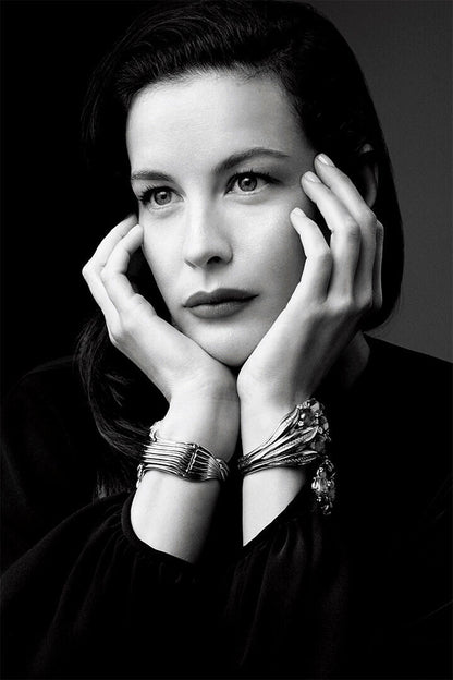 Liv Tyler Sexy Female Model Photo Black And White Poster Wall Art Print Home Wall Decor - xonomax