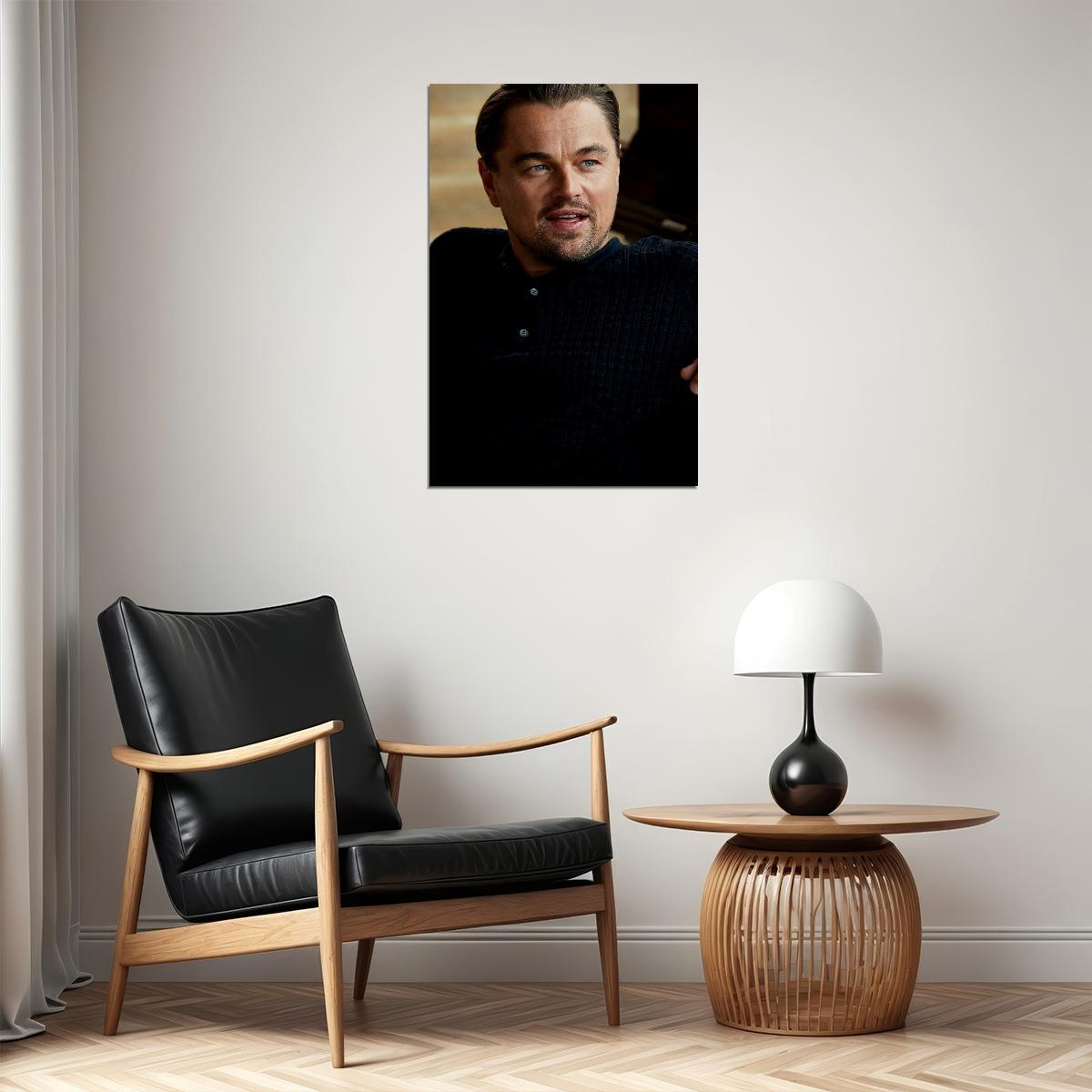 Actor Actress Leonardo Dicaprio In Black Jacket Poster Wall Art Print Home Wall Decor - xonomax