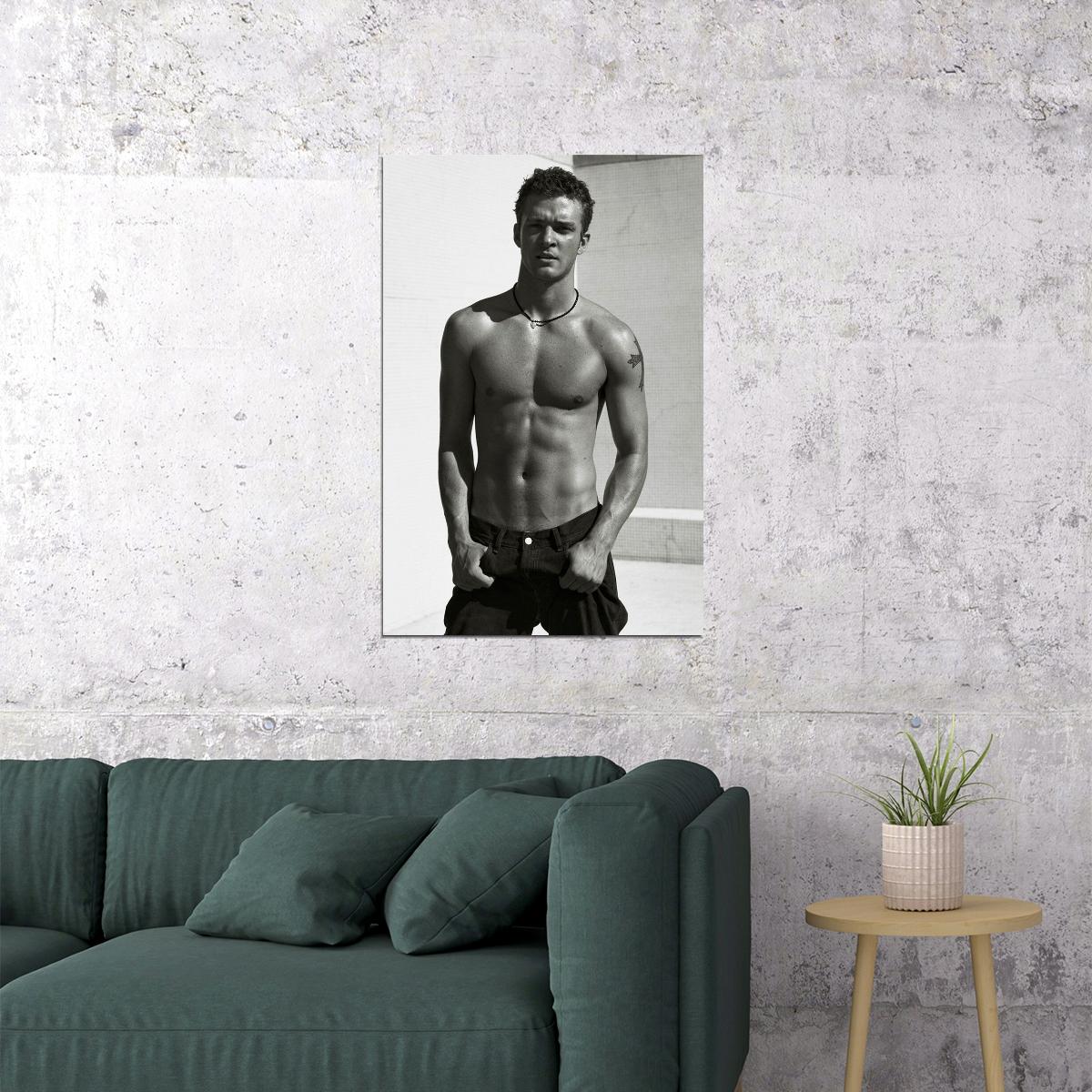 Justin Timberlake Posed N Sync Artist Musician Poster Wall Art Print Home Wall Decor - xonomax