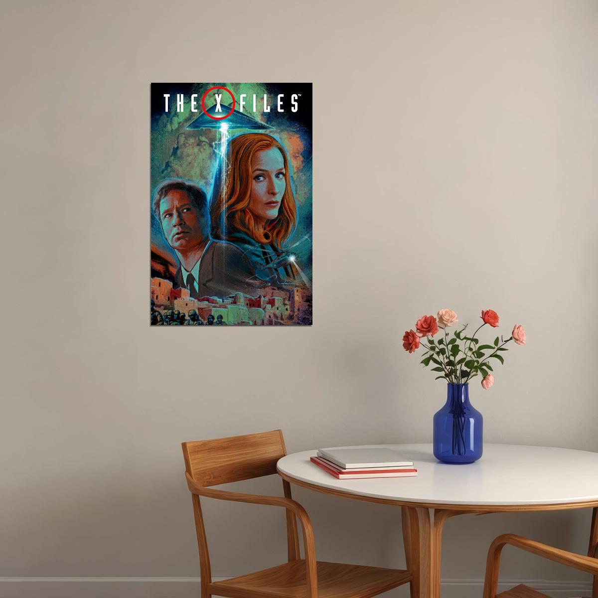 X-files Movie Mulder And Scully Crime Drama Poster Wall Art Print Home Wall Decor - xonomax