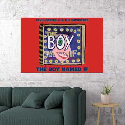 Elvis Costello The Boy Named If Music Album Poster Wall Art Print Home Wall Decor - xonomax
