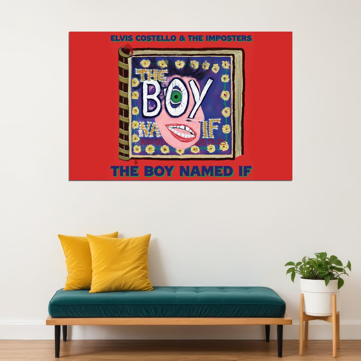 Elvis Costello The Boy Named If Music Album Poster Wall Art Print Home Wall Decor - xonomax