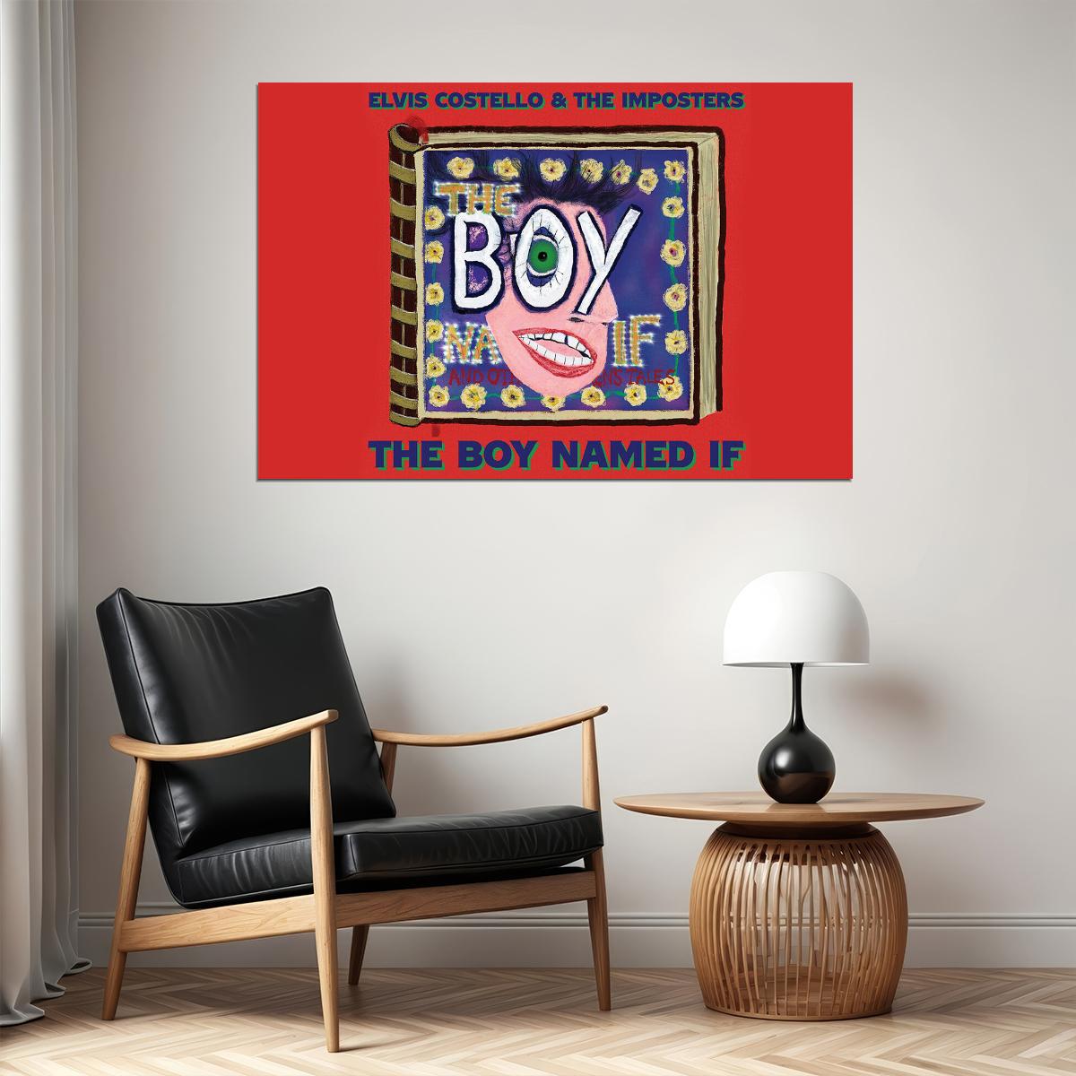 Elvis Costello The Boy Named If Music Album Poster Wall Art Print Home Wall Decor - xonomax