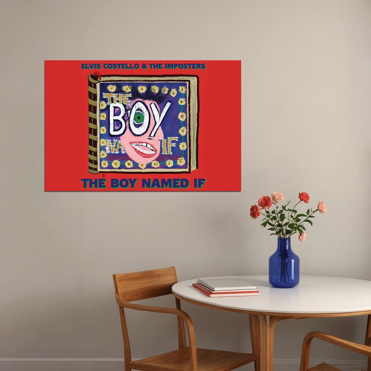 Elvis Costello The Boy Named If Music Album Poster Wall Art Print Home Wall Decor - xonomax