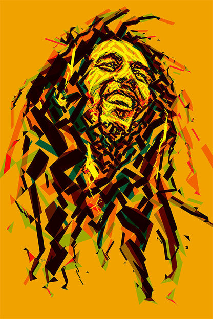 Bob Marley Natural Mystic Singer Reggae Poster Wall Art Print Home Wall Decor - xonomax