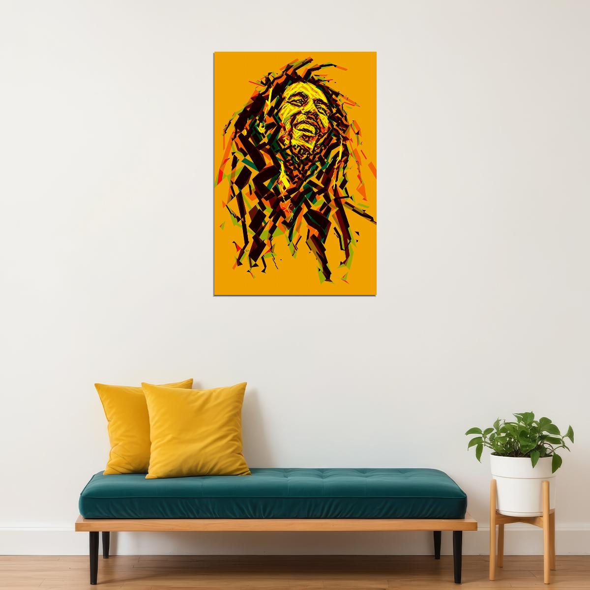 Bob Marley Natural Mystic Singer Reggae Poster Wall Art Print Home Wall Decor - xonomax