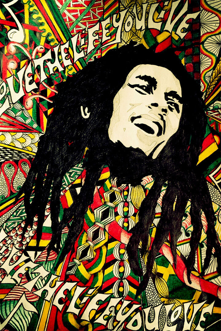 Bob Marley Reggae Natural Mystic Poster Wall Art Print Home Wall Decor - xonomax