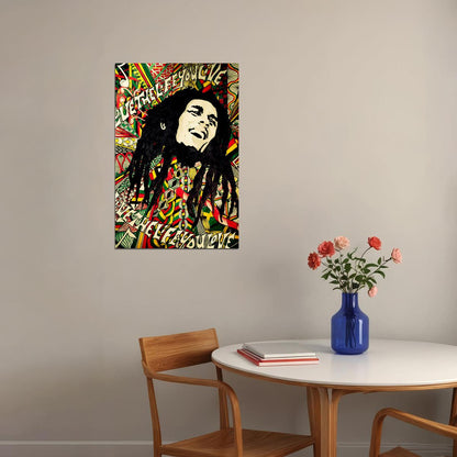 Bob Marley Reggae Natural Mystic Poster Wall Art Print Home Wall Decor - xonomax