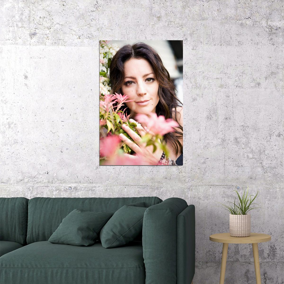 Sarah Mclachlan With The Flowers Musician Artist Poster Wall Art Print Home Wall Decor