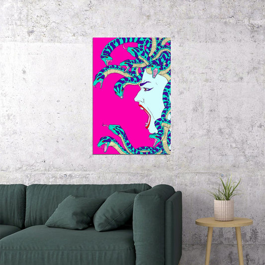 Cobra Reptile Animals And Face Picture Poster Wall Art Print Home Wall Decor - xonomax