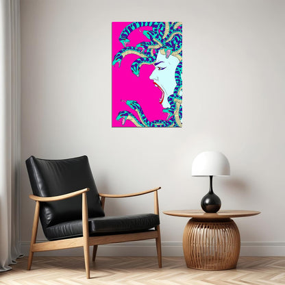 Cobra Reptile Animals And Face Picture Poster Wall Art Print Home Wall Decor - xonomax