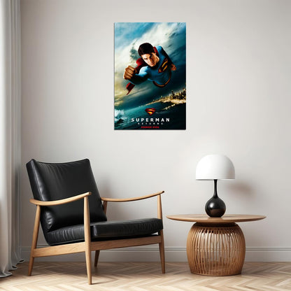 Superman Returns Movie Fantasy Science Fiction Poster Wall Art Print Home Wall Decor - xonomax