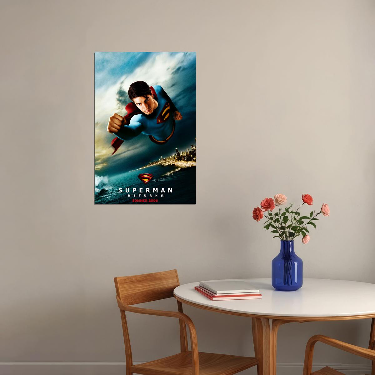 Superman Returns Movie Fantasy Science Fiction Poster Wall Art Print Home Wall Decor - xonomax