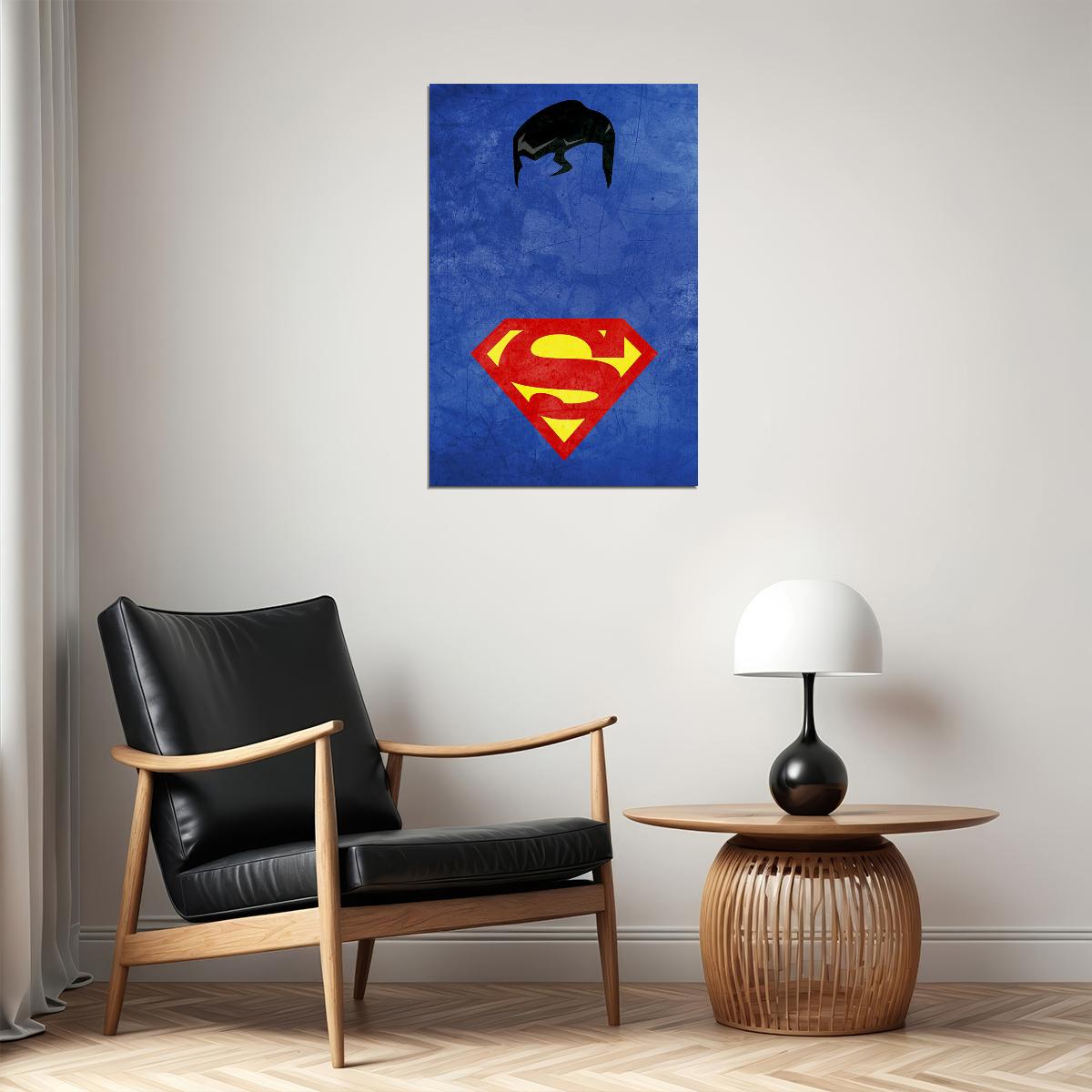 Superman Logo Tv Comics Symbol Icon Poster Wall Art Print Home Wall Decor - xonomax