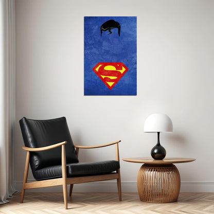 Superman Logo Tv Comics Symbol Icon Poster Wall Art Print Home Wall Decor - xonomax