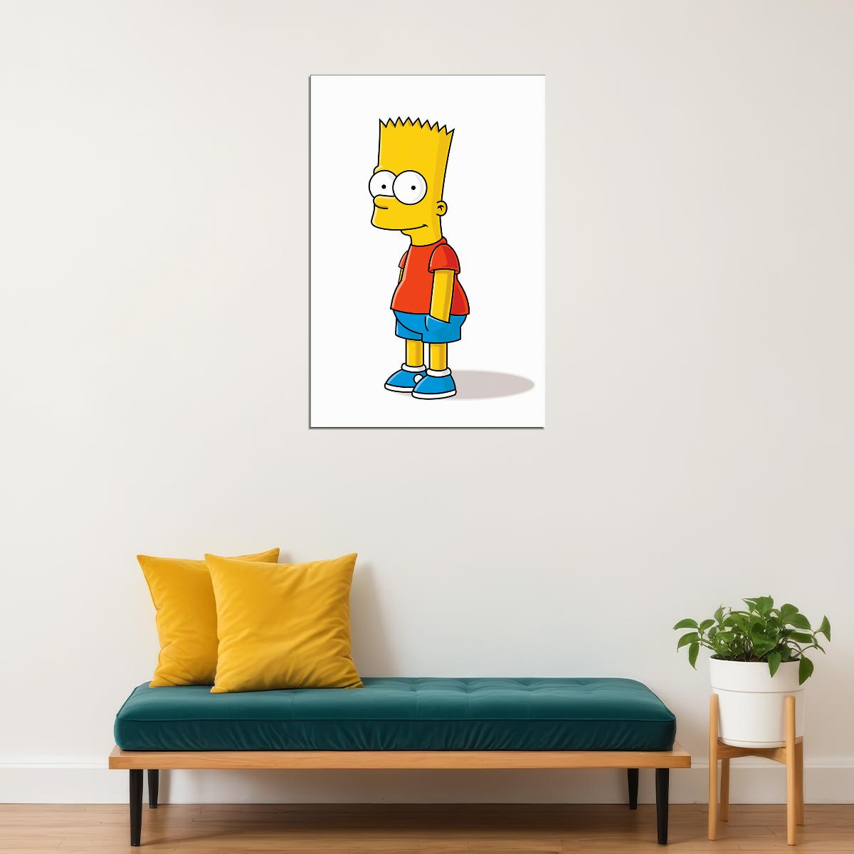 Bart Simpson Animation Comedy Fantasy Poster Wall Art Print Home Wall Decor - xonomax