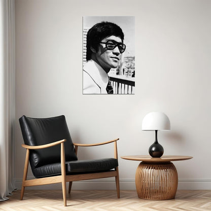 Bruce Lee Actor Karate Maker Black White Poster Wall Art Print Home Wall Decor - xonomax