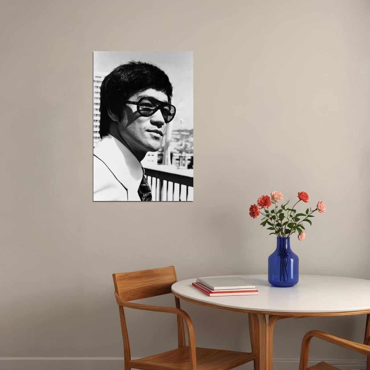 Bruce Lee Actor Karate Maker Black White Poster Wall Art Print Home Wall Decor - xonomax