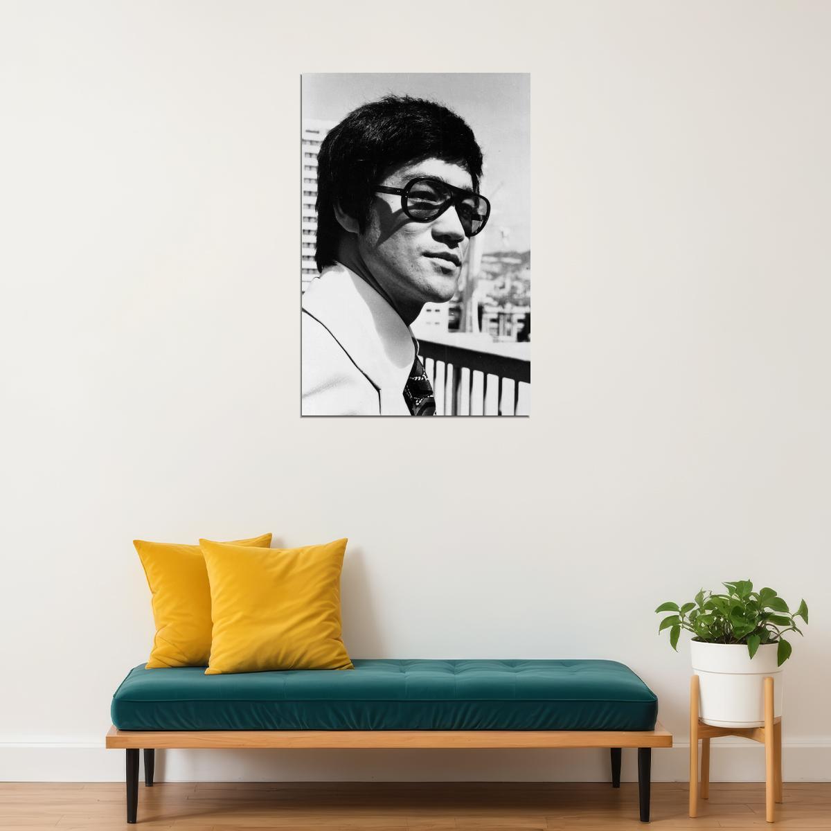 Bruce Lee Actor Karate Maker Black White Poster Wall Art Print Home Wall Decor - xonomax