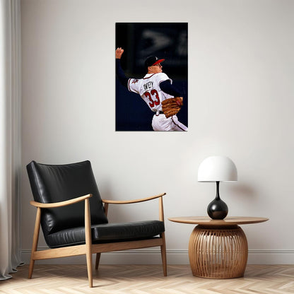 Baseball Steve Avery Atlanta Sport Poster Wall Art Print Home Wall Decor - xonomax