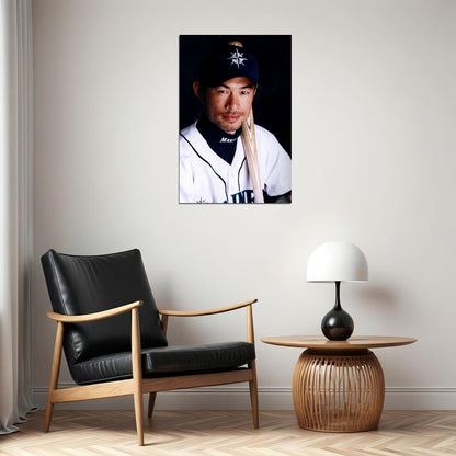 Baseball Ichiro Suzuki Seattle Poster Wall Art Print Home Wall Decor - xonomax