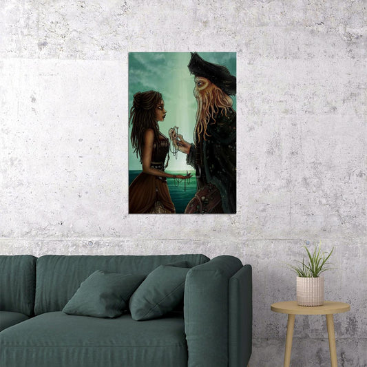 Pirates Of Carribean Movie Fictional Characters Poster Wall Art Print Home Wall Decor - xonomax