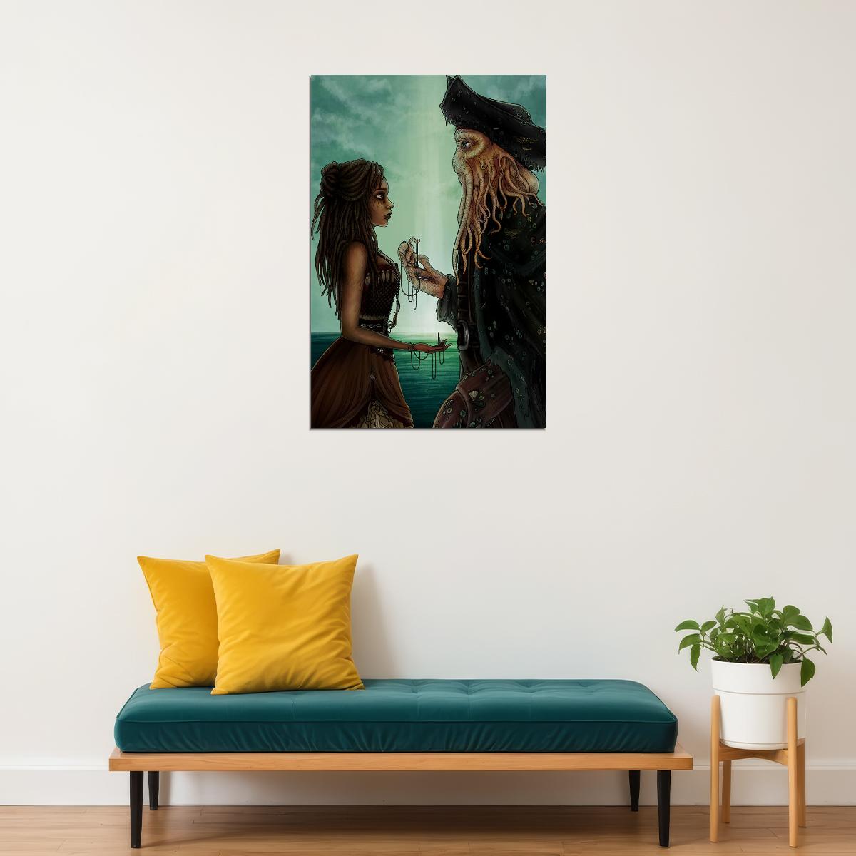 Pirates Of Carribean Movie Fictional Characters Poster Wall Art Print Home Wall Decor - xonomax
