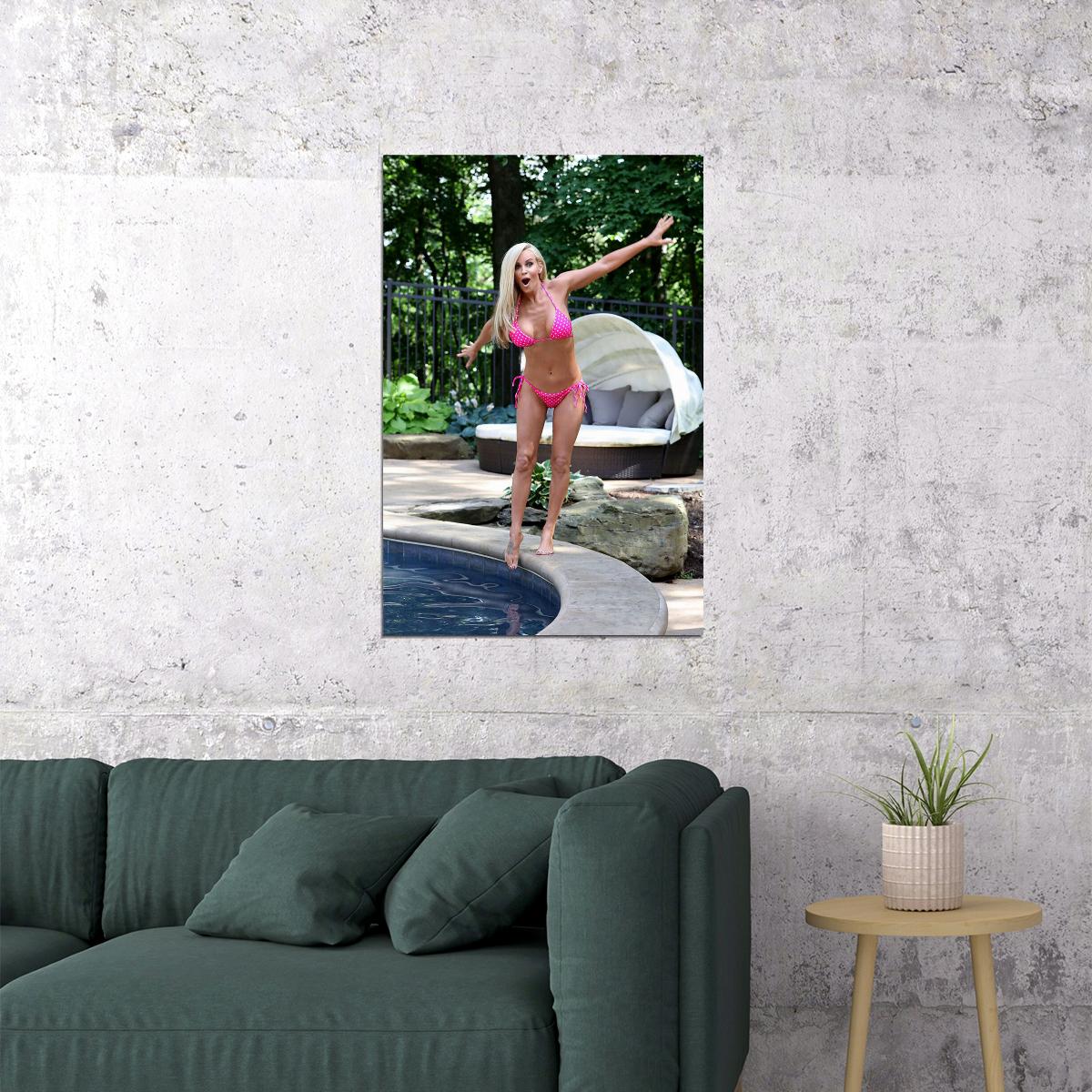 Jenny Mccarthy Naughty But Nice Female Poster Wall Art Print Home Wall Decor