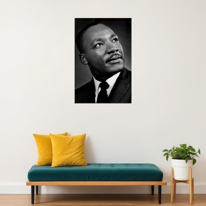 Martin Luther King Jr Baptizer Black White Poster Wall Art Print Home Wall Decor - xonomax